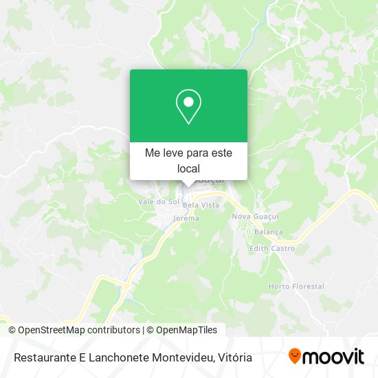 Restaurante E Lanchonete Montevideu mapa