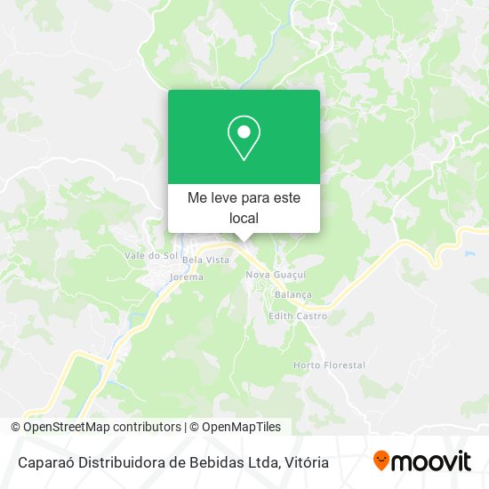 Caparaó Distribuidora de Bebidas Ltda mapa