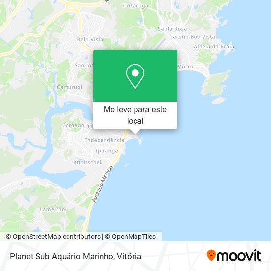 Planet Sub Aquário Marinho mapa