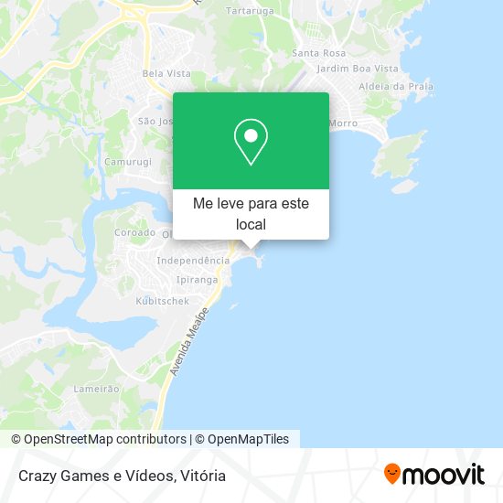 Crazy Games e Vídeos mapa