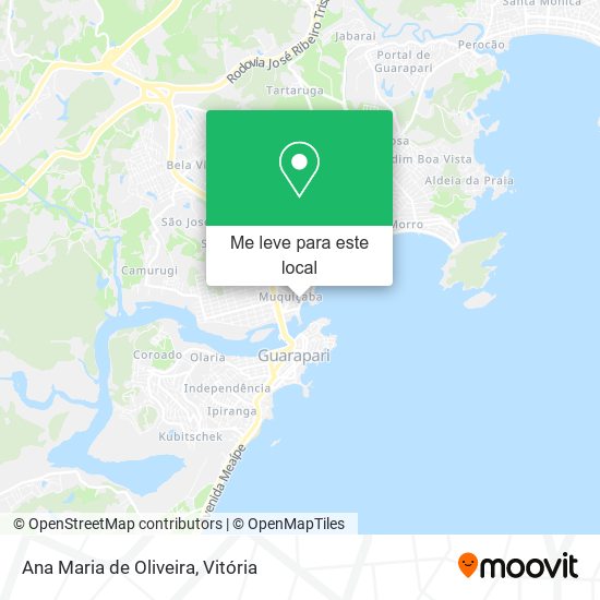 Ana Maria de Oliveira mapa