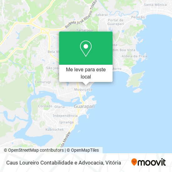 Caus Loureiro Contabilidade e Advocacia mapa
