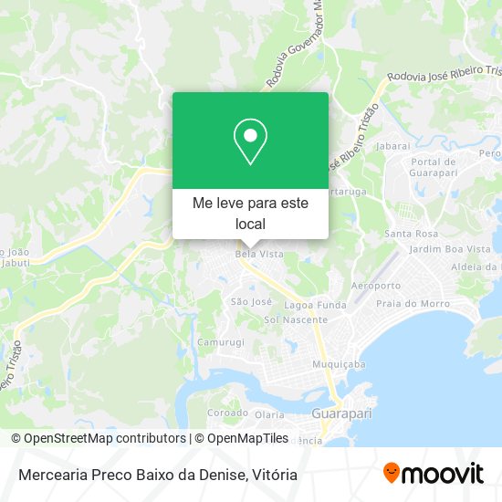 Mercearia Preco Baixo da Denise mapa