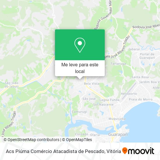 Acs Piúma Comércio Atacadista de Pescado mapa