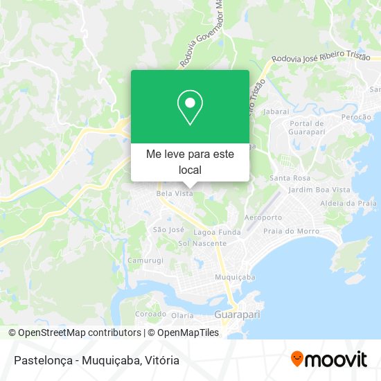 Pastelonça - Muquiçaba mapa