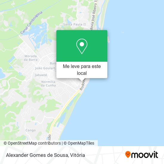 Alexander Gomes de Sousa mapa