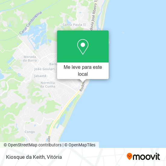 Kiosque da Keith mapa