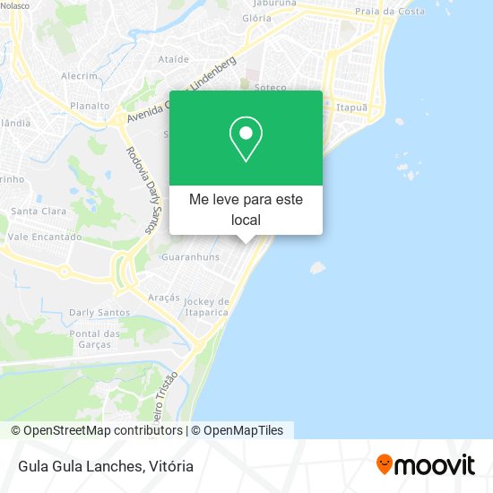 Gula Gula Lanches mapa