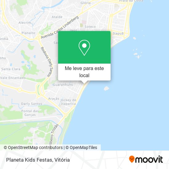 Planeta Kids Festas mapa