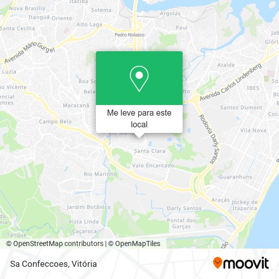 Sa Confeccoes mapa