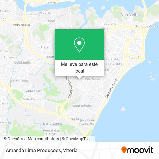 Amanda Lima Producoes mapa