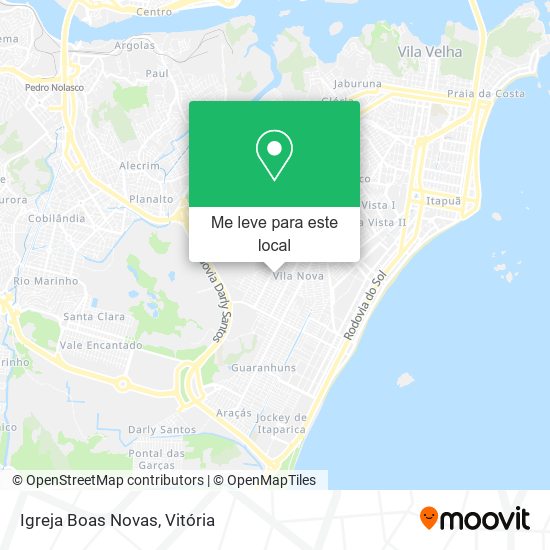 Igreja Boas Novas mapa