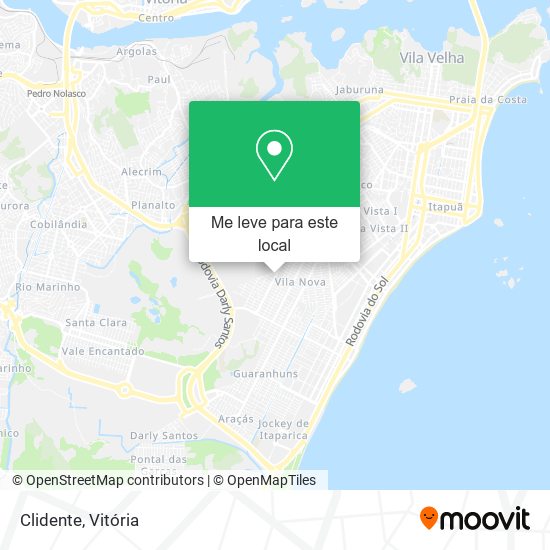 Clidente mapa