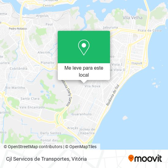 Cjl Servicos de Transportes mapa