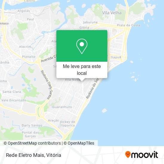 Rede Eletro Mais mapa