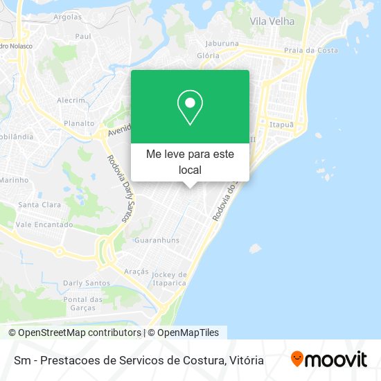 Sm - Prestacoes de Servicos de Costura mapa