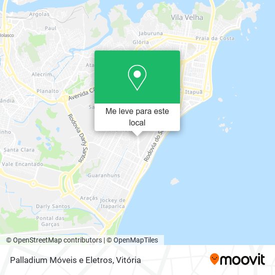 Palladium Móveis e Eletros mapa