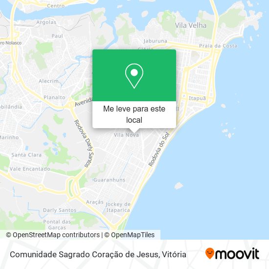 Comunidade Sagrado Coração de Jesus mapa