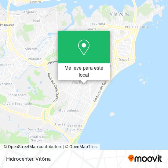 Hidrocenter mapa