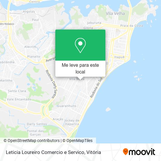 Leticia Loureiro Comercio e Servico mapa