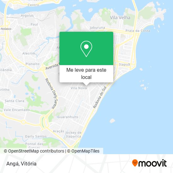 Angá mapa