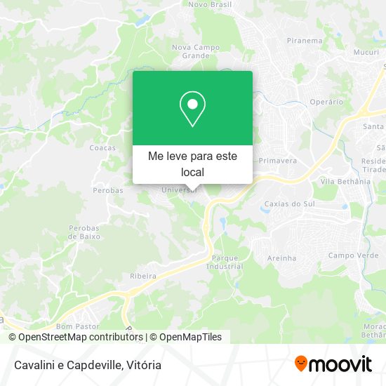 Cavalini e Capdeville mapa