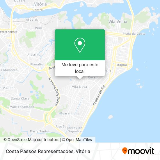 Costa Passos Representacoes mapa