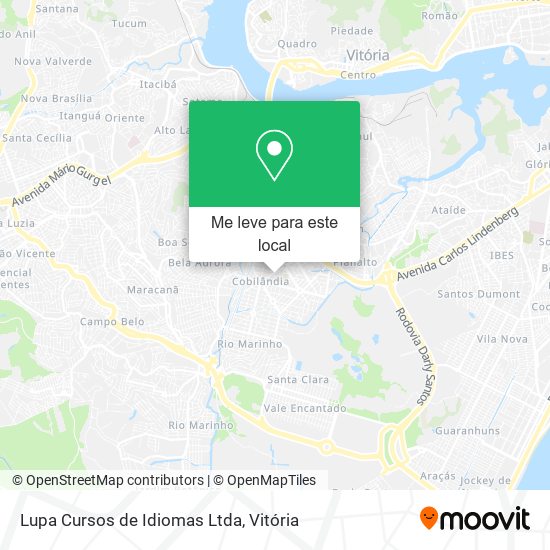 Lupa Cursos de Idiomas Ltda mapa