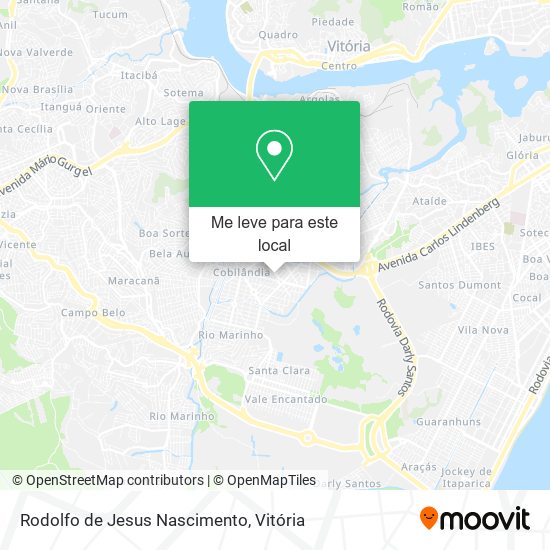 Rodolfo de Jesus Nascimento mapa