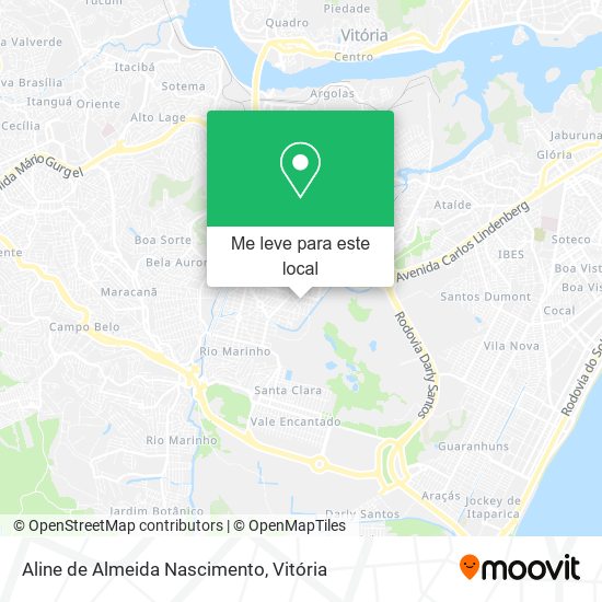 Aline de Almeida Nascimento mapa