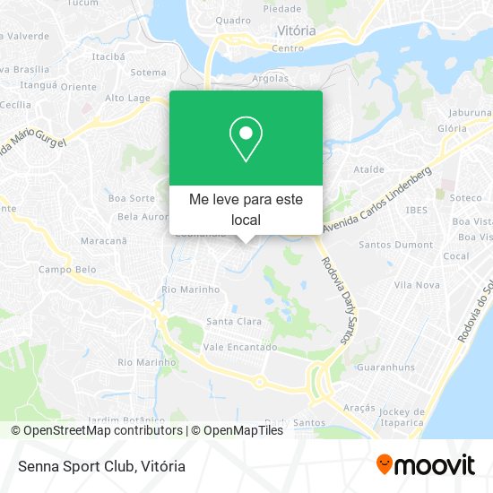 Senna Sport Club mapa