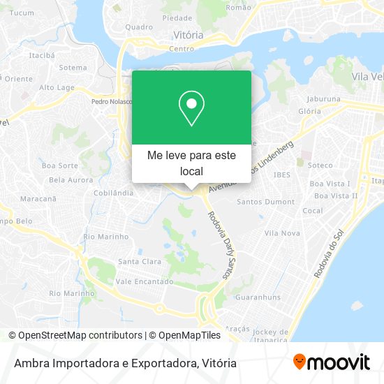 Ambra Importadora e Exportadora mapa