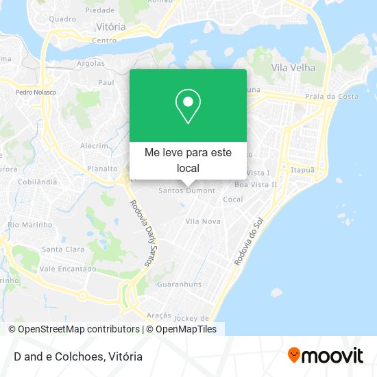 D and e Colchoes mapa