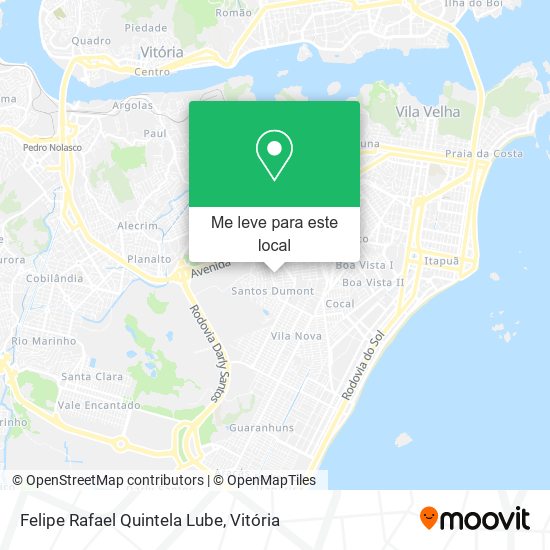 Felipe Rafael Quintela Lube mapa