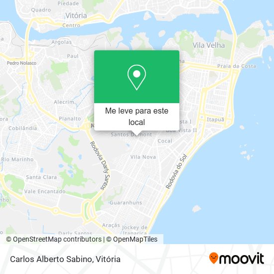 Carlos Alberto Sabino mapa