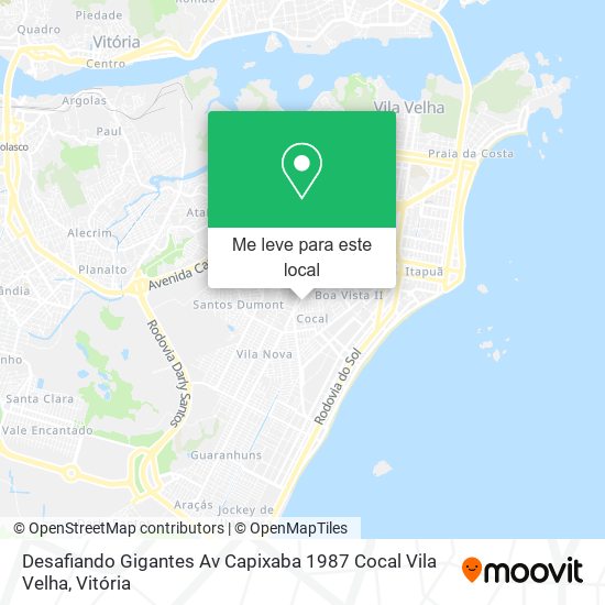 Desafiando Gigantes Av Capixaba 1987 Cocal Vila Velha mapa
