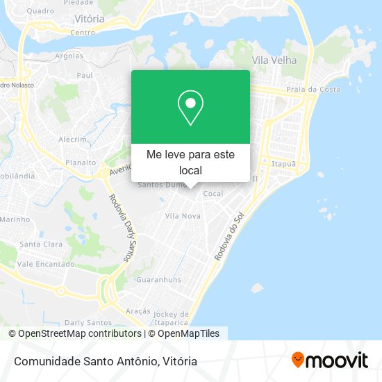 Comunidade Santo Antônio mapa