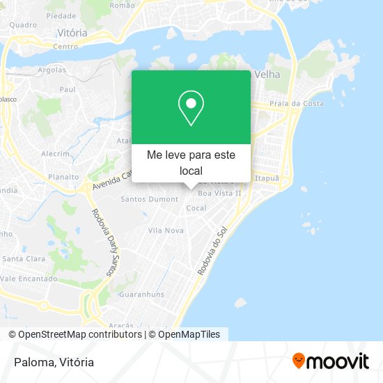 Paloma mapa