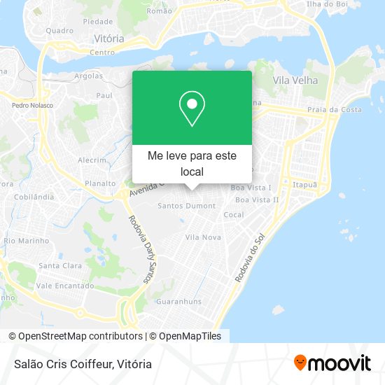 Salão Cris Coiffeur mapa