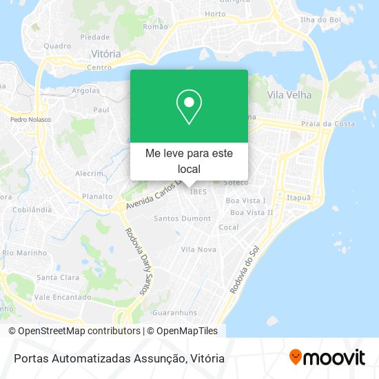 Portas Automatizadas Assunção mapa
