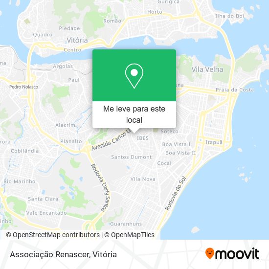 Associação Renascer mapa