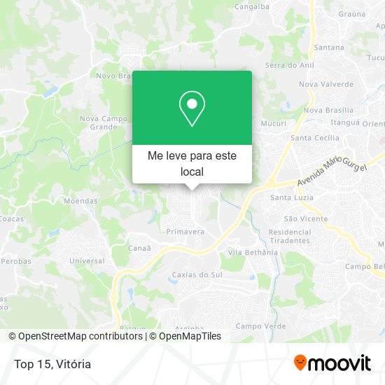 Top 15 mapa