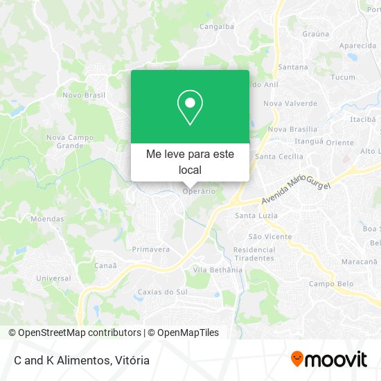 C and K Alimentos mapa