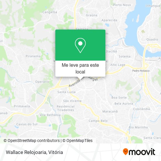 Wallace Relojoaria mapa