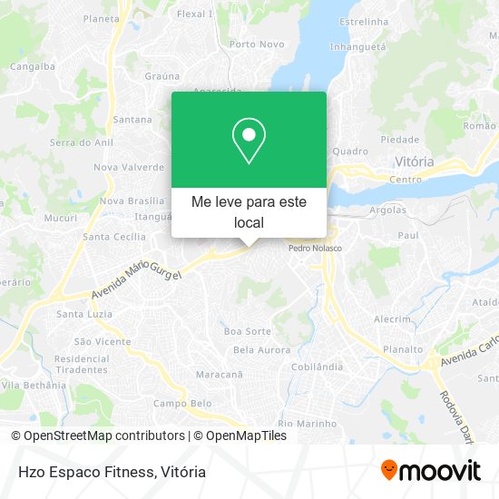 Hzo Espaco Fitness mapa