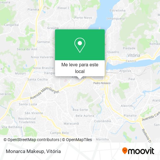 Monarca Makeup mapa