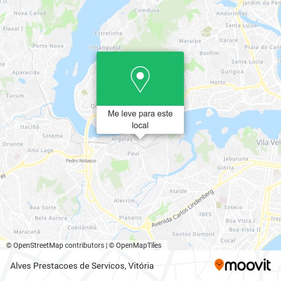 Alves Prestacoes de Servicos mapa