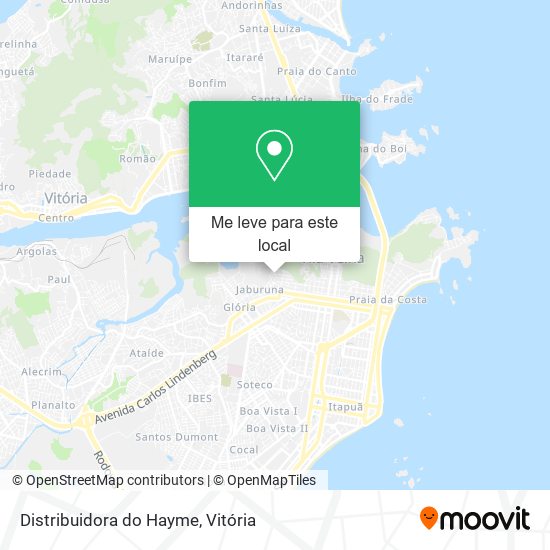 Distribuidora do Hayme mapa