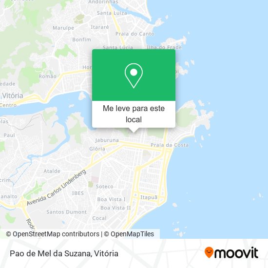 Pao de Mel da Suzana mapa