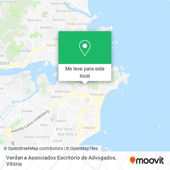 Verdan e Associados Escritório de Advogados mapa